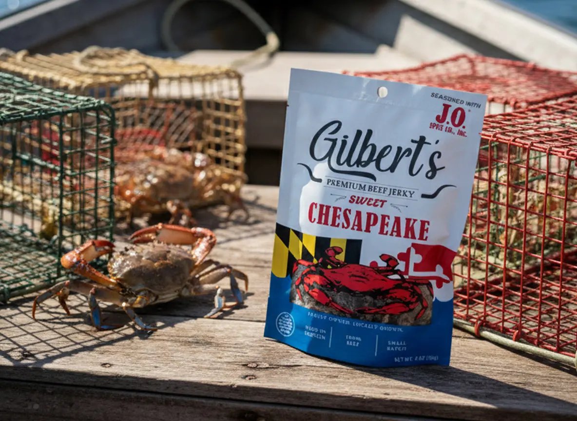 Sweet Chesapeake Flavored Beef Jerky with J.O Seasoning