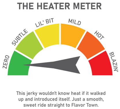 Ginger Lime Whiskey spicy beef jerky meter