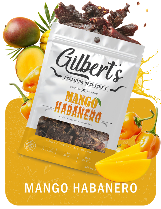 Mango Habanero - Gilberts Premium Flavored Beef Jerky
