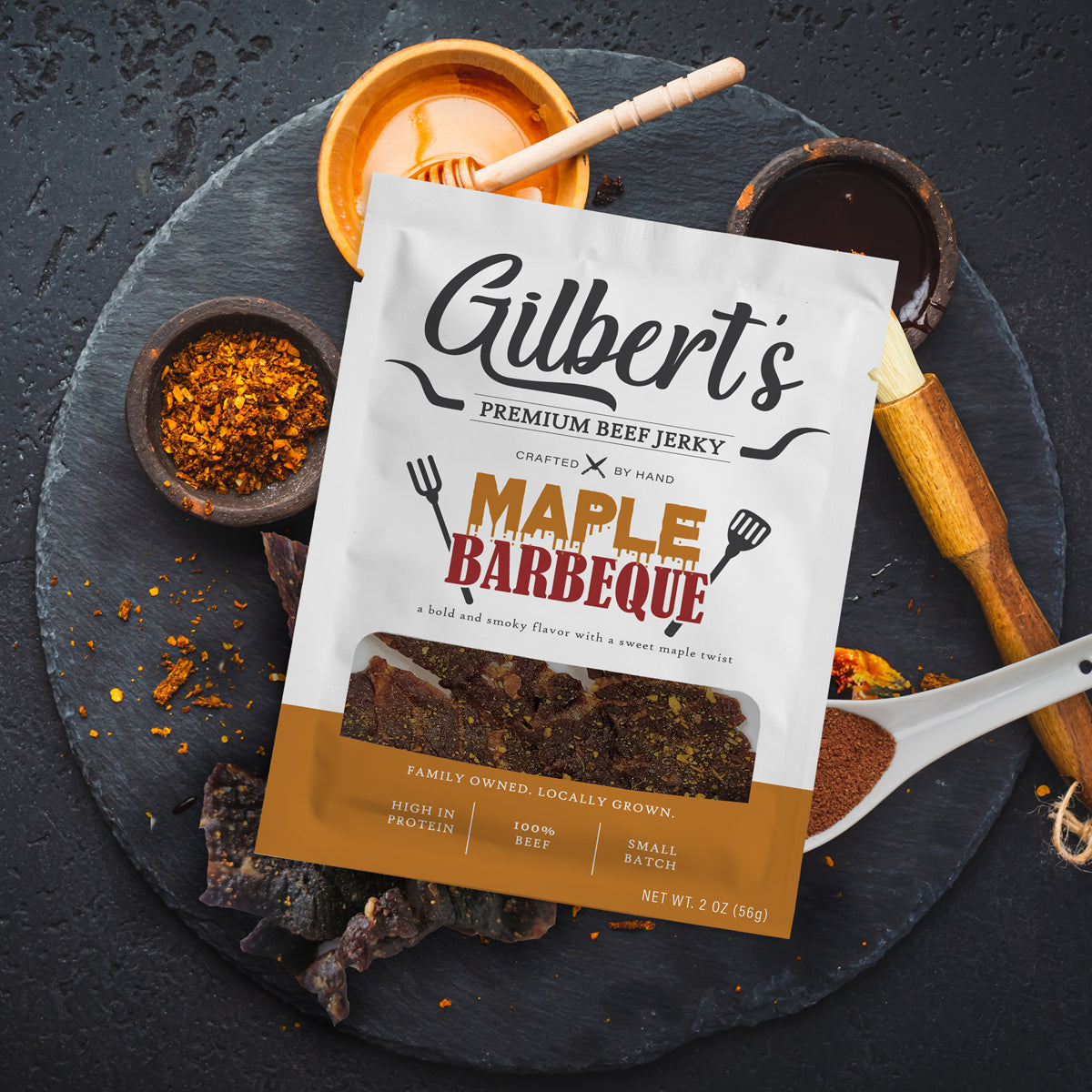 Maple Barbeque- 2oz "A bold and smoky flavor with a sweet maple twist."