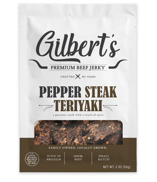 Pepper Steak Teriyaki- 2oz "A gourmet steak with a touch of spice."