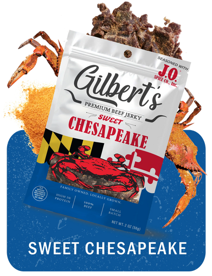 Sweet Chesapeake Beef Jerky with J.O Seasoning - Gilberts Premium Jerky