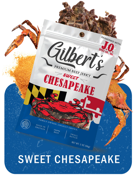 Sweet Chesapeake Beef Jerky with J.O Seasoning - Gilberts Premium Jerky