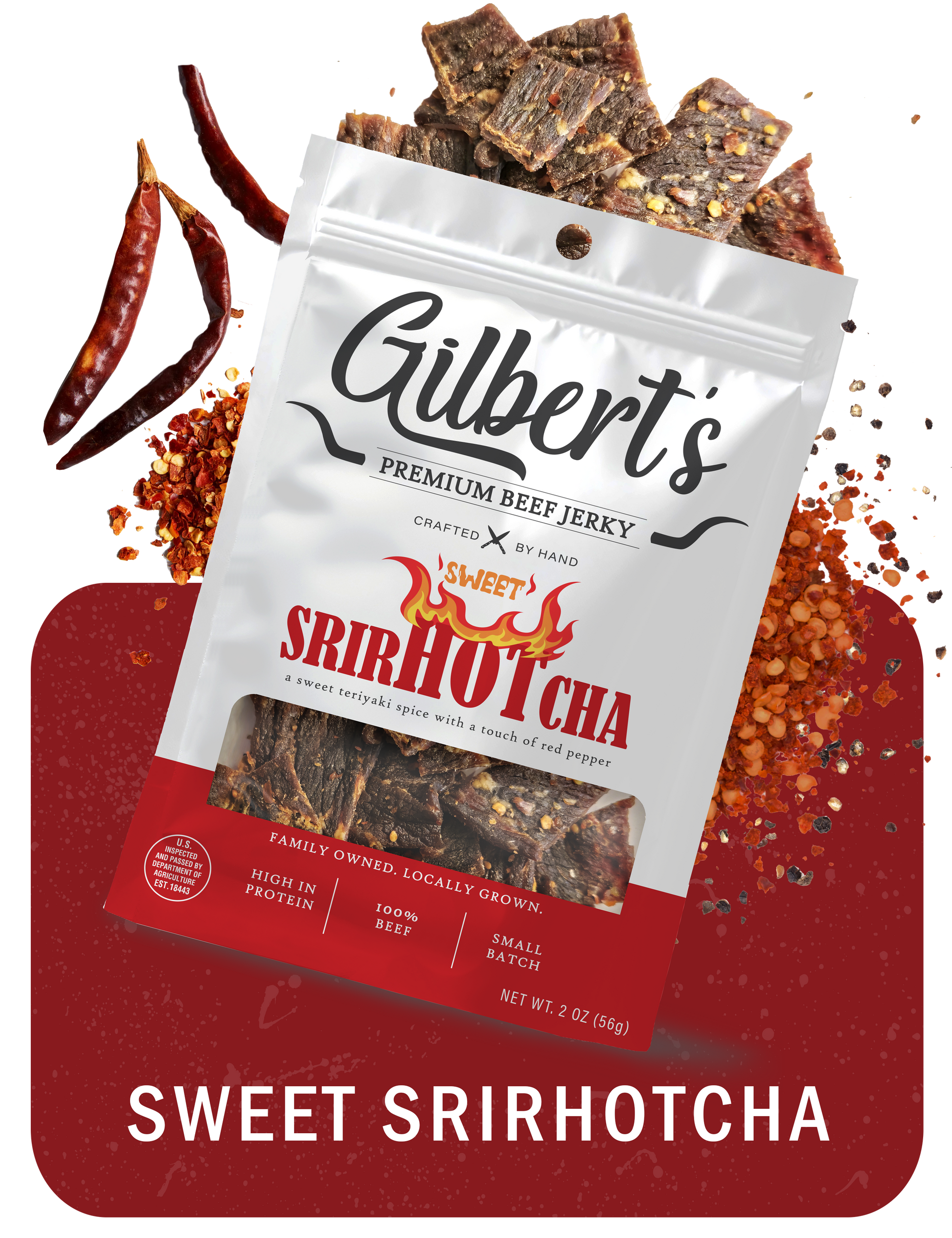 Sweet SrirHOTcha - Gilberts Premium Beef Jerky