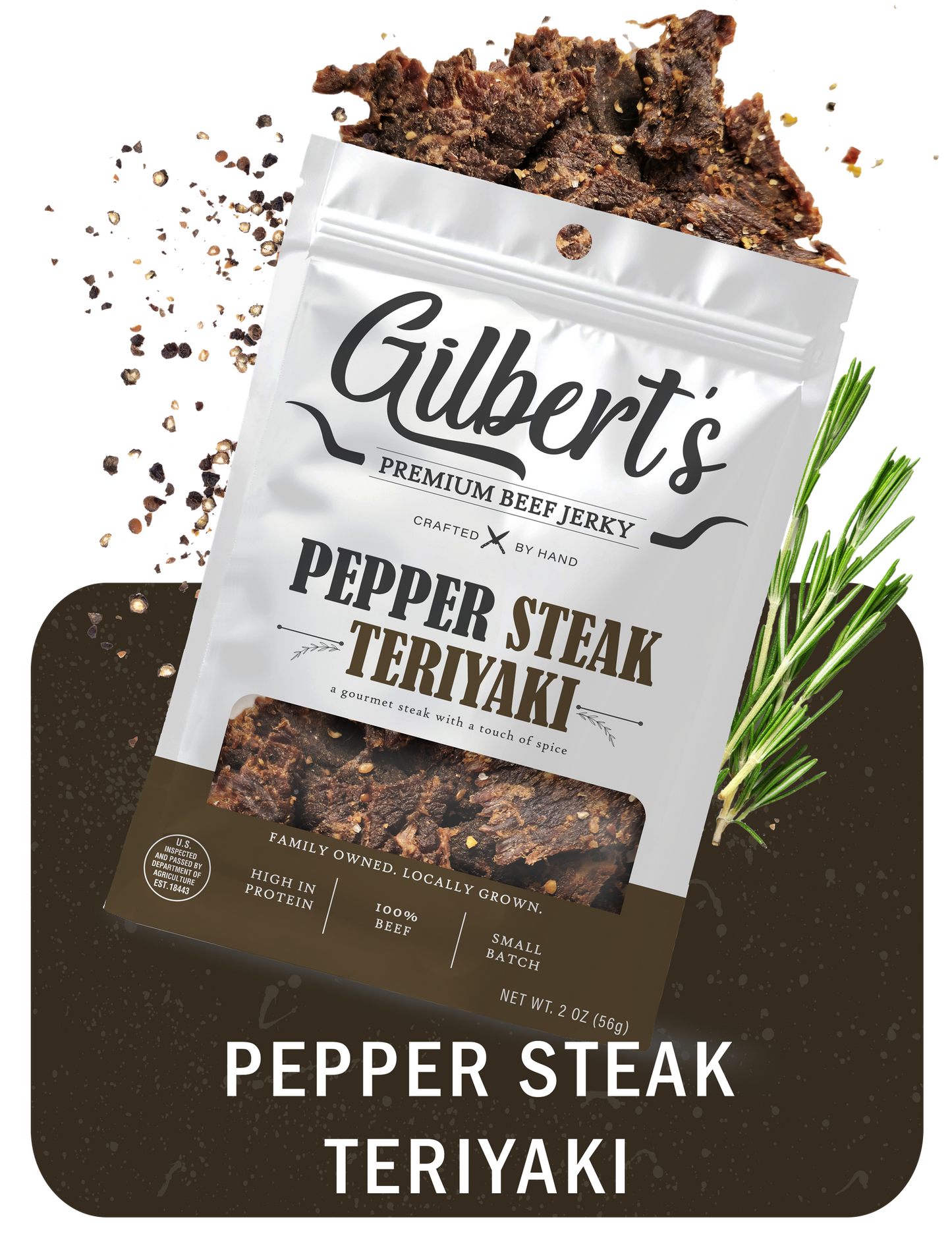 testing Gilbert's Premium Jerky