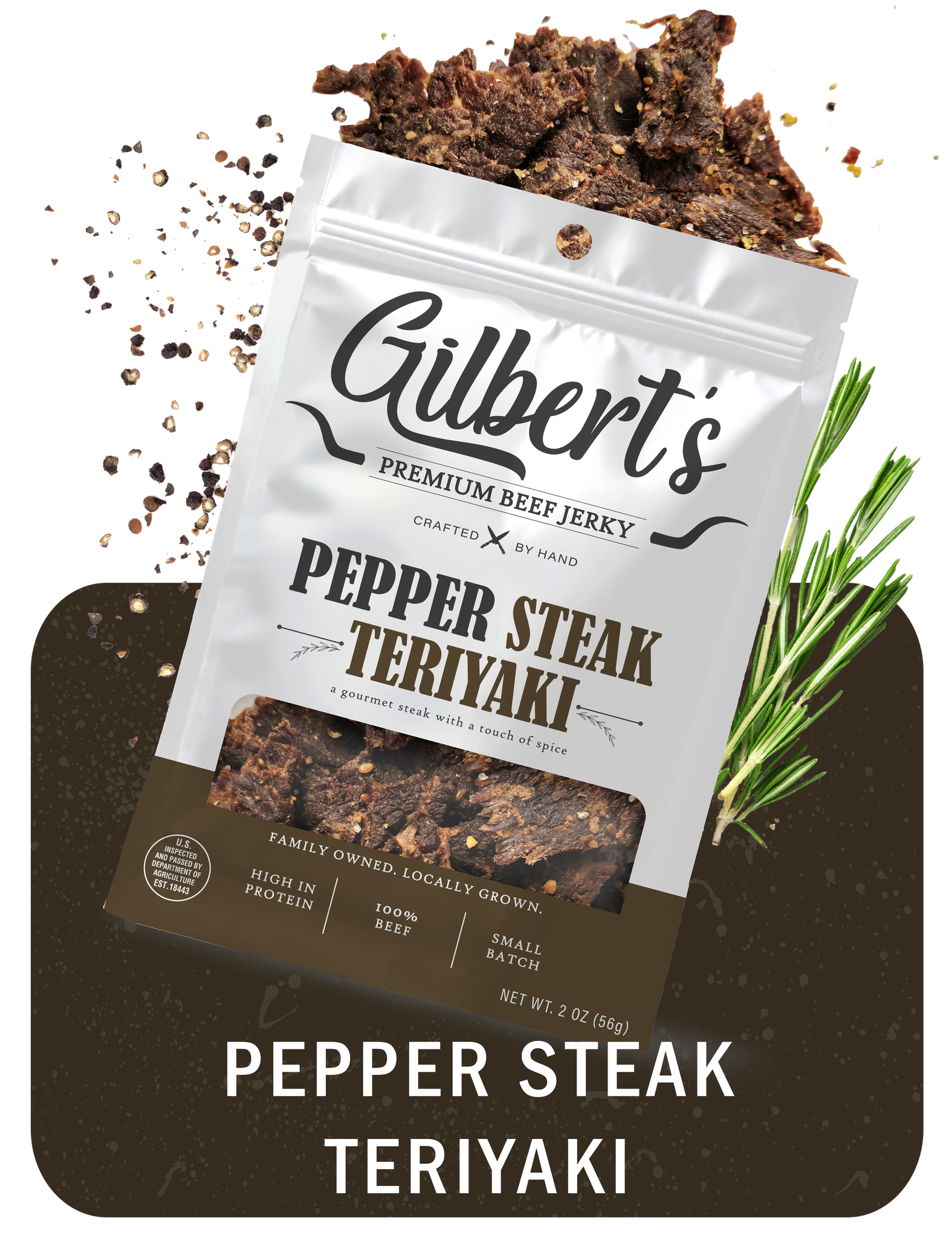 testing Gilbert's Premium Jerky